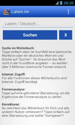 Latein.me android App screenshot 2